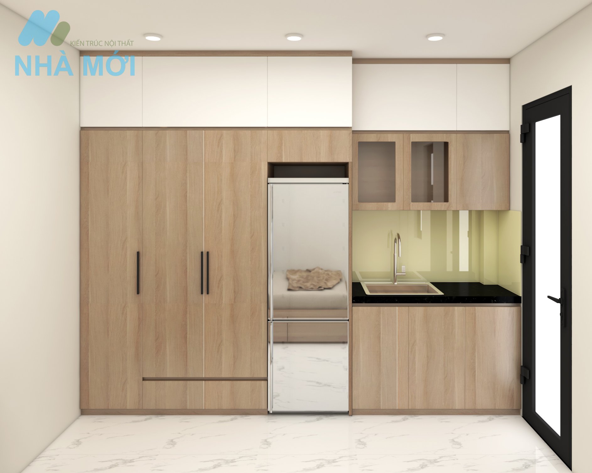 Mẫu Thiết Kế Và Thi Công Kiến Trúc, Nội Thất Căn Trung Cư Mini Tại Quan Nhân - Ảnh 7