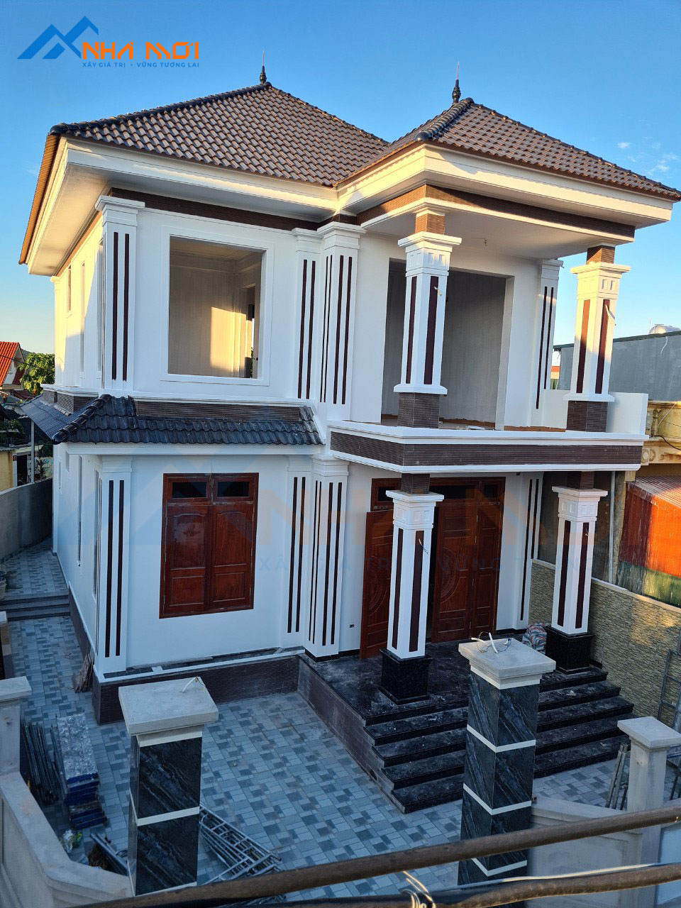Xây nhà trọn gói Nhà 2 Tầng Mái Nhật 8x10m2 tại Bỉm Sơn - Ảnh 5