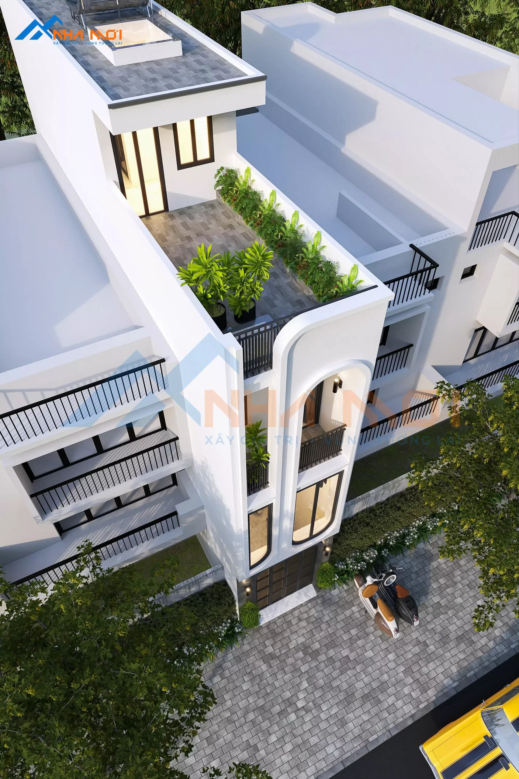 Mẫu Thiết Kế Nhà Phố 3 Tầng 1 Lửng Tại Đông Anh - Ảnh 3