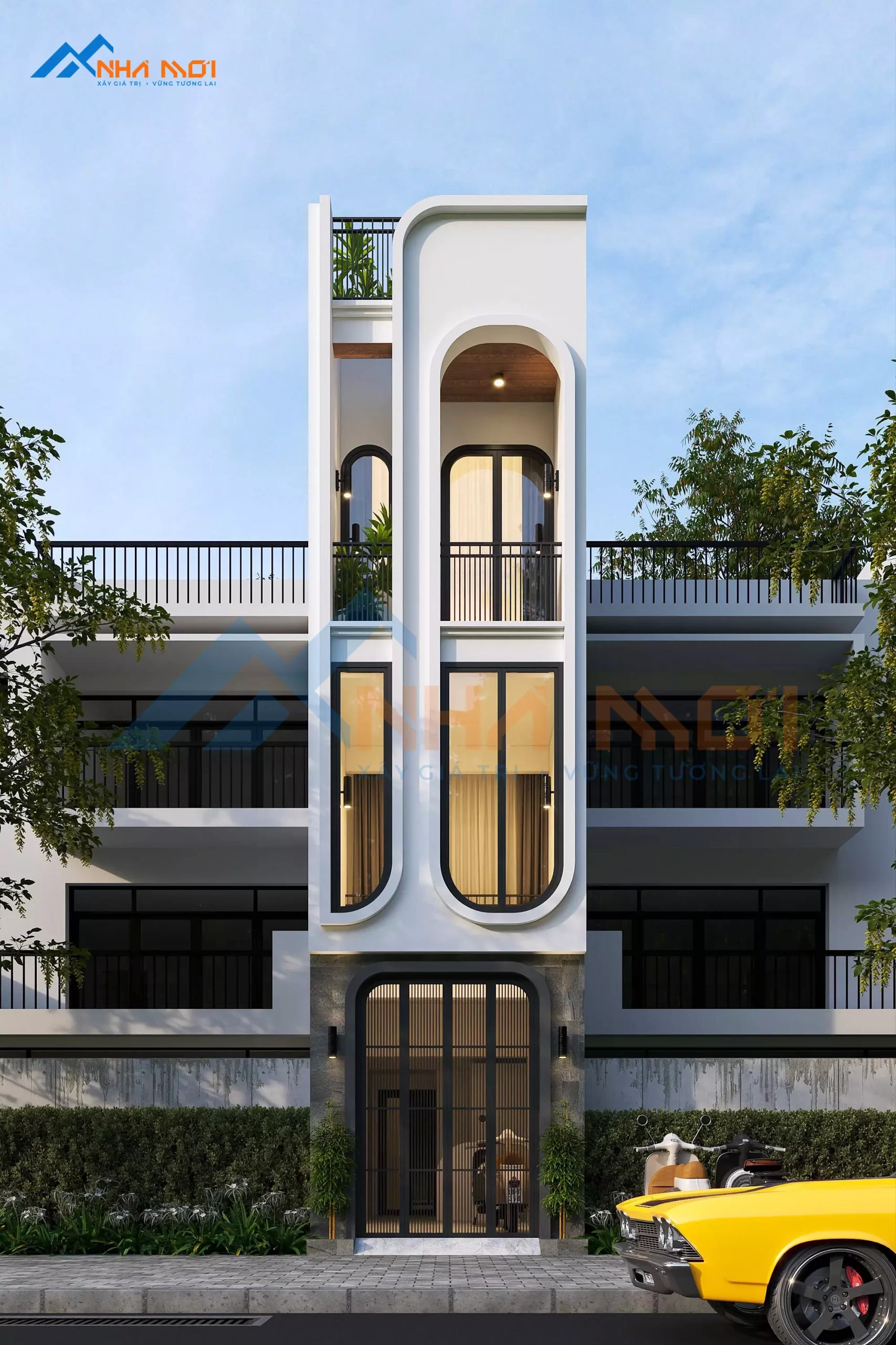Mẫu Thiết Kế Nhà Phố 3 Tầng 1 Lửng Tại Đông Anh - Ảnh 4