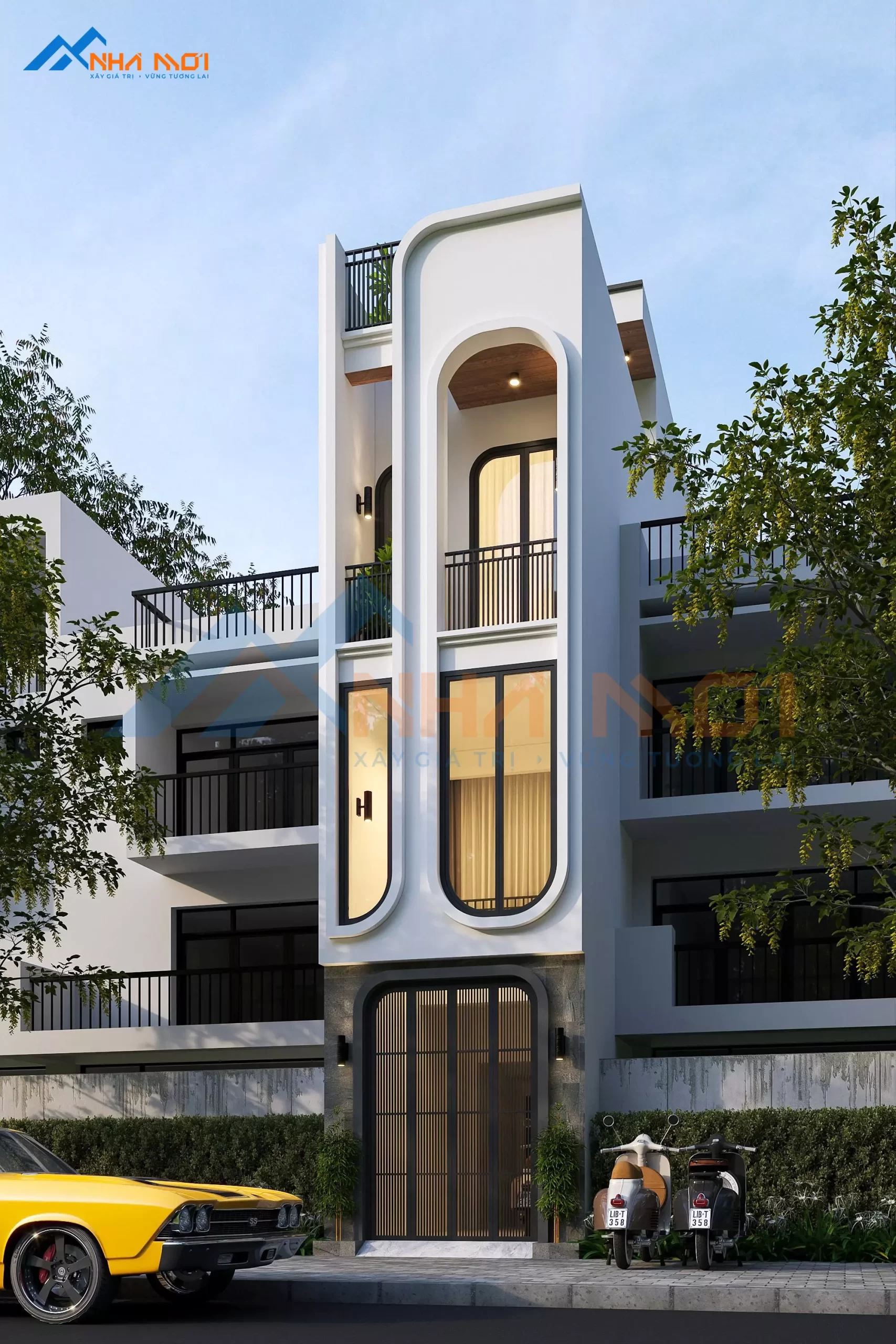 Mẫu Thiết Kế Nhà Phố 3 Tầng 1 Lửng Tại Đông Anh - Ảnh 5