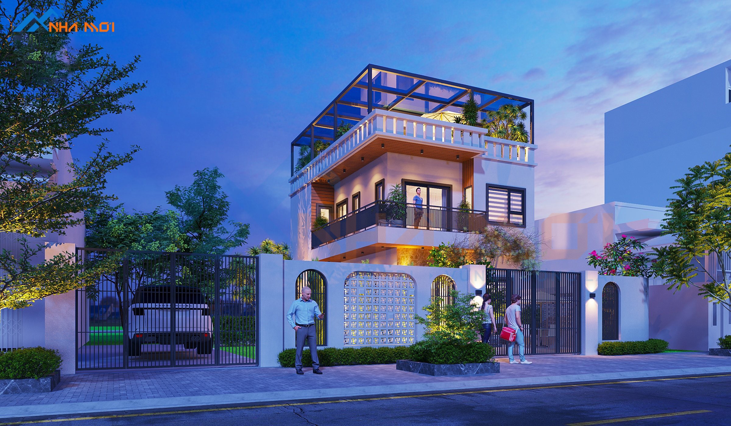 Mẫu Thiết Kế Kiến Trúc Nhà Chị Nhàn - Ảnh 2