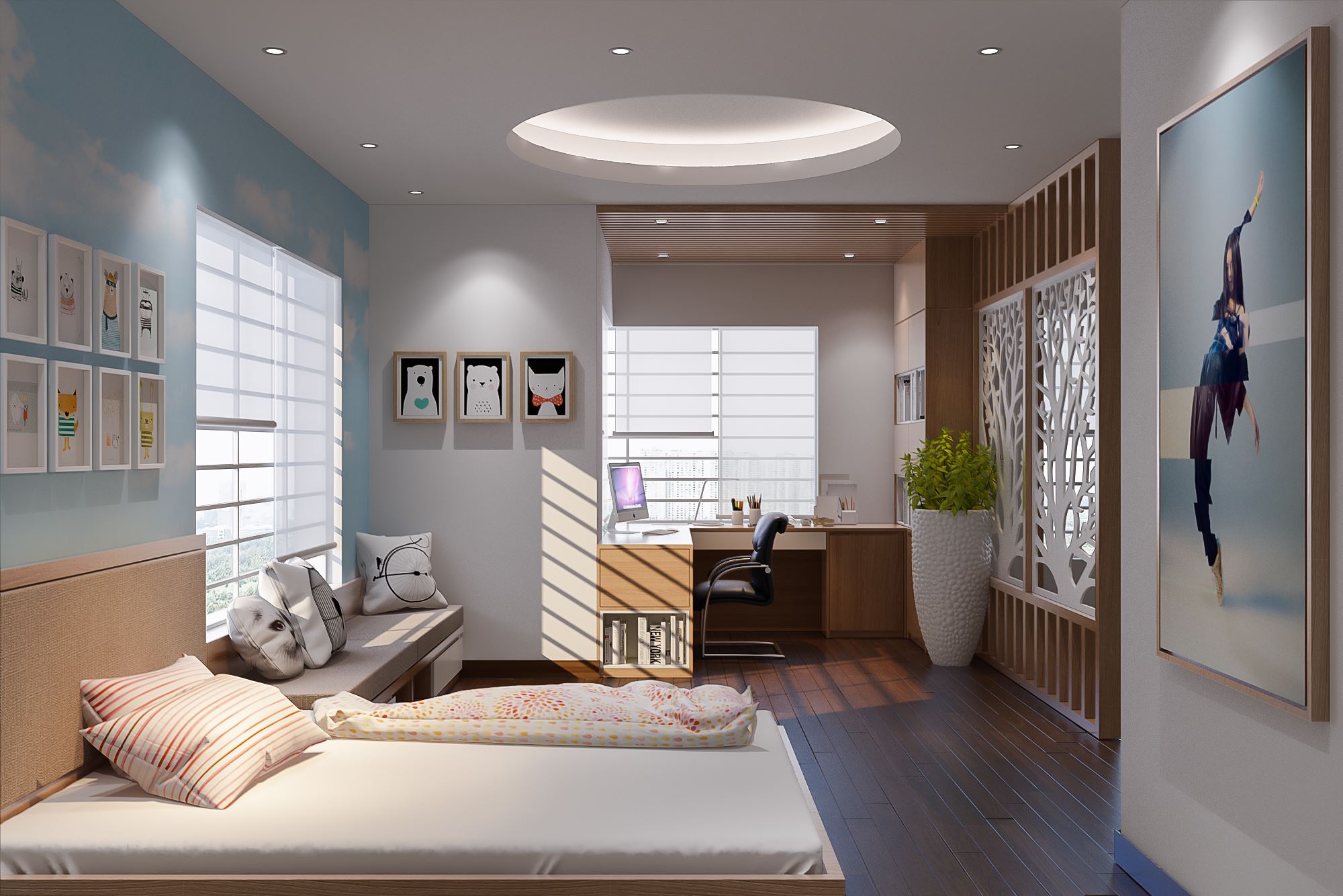 Nội Thất Bằng Gỗ Óc Chó Kết Hợp Với Gỗ Công Nghiệp - Ảnh 8