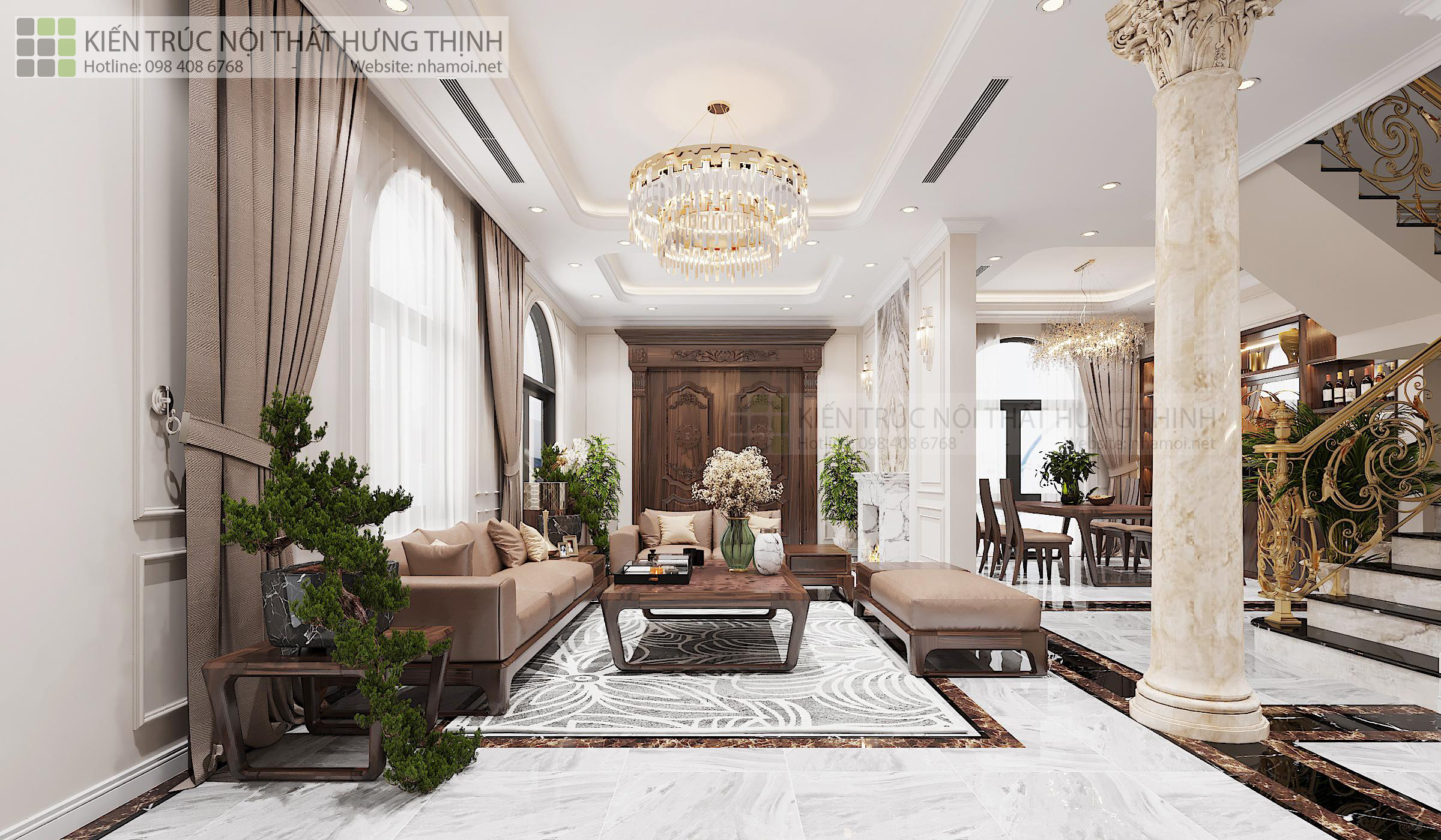 Dự Án Thiết Kế Nội Thất Biệt Thự Nhà Chú Giao - Ảnh 3