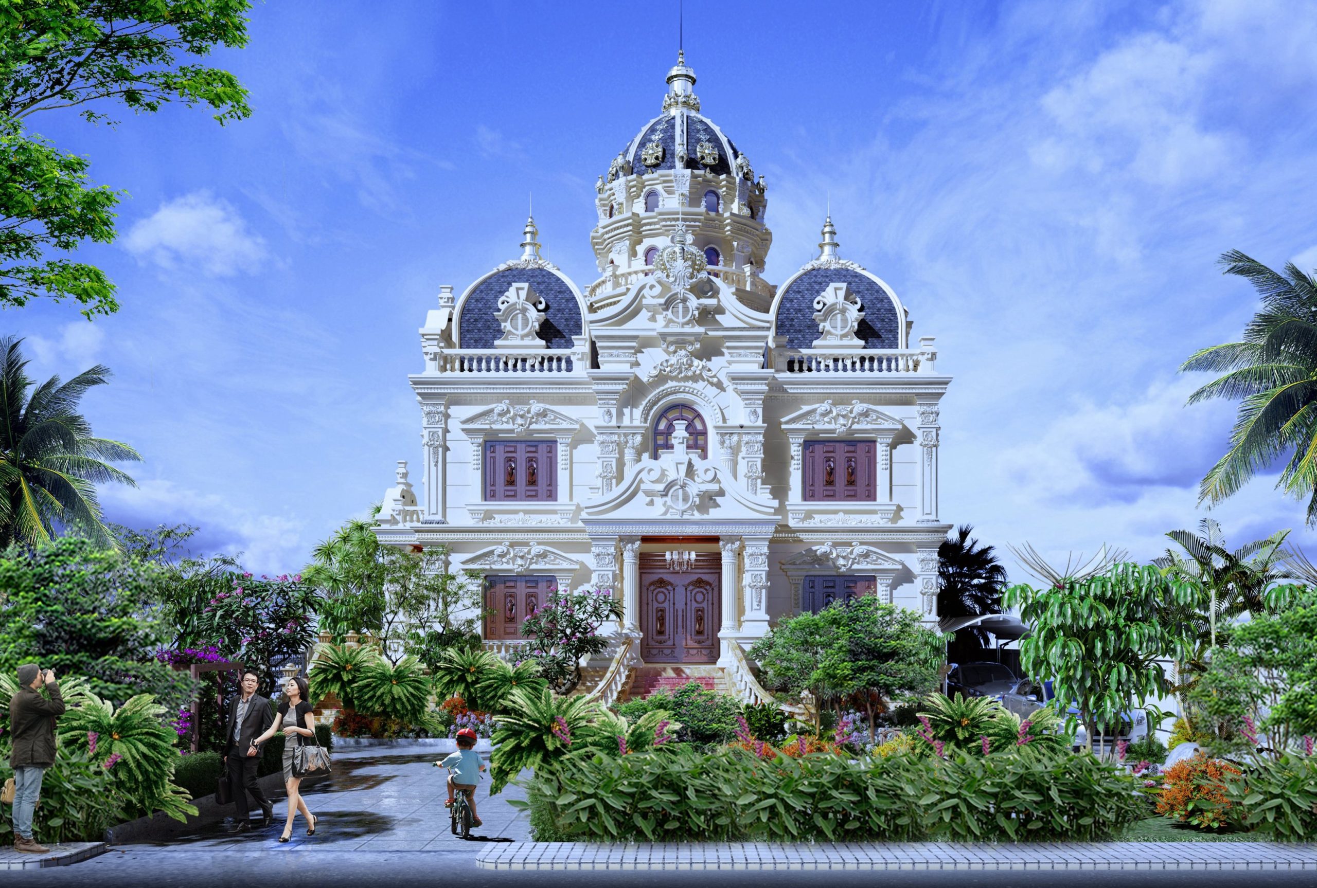 Thiết Kế Biệt Thự Lâu Đài Tại Hà Trung, Thanh Hóa