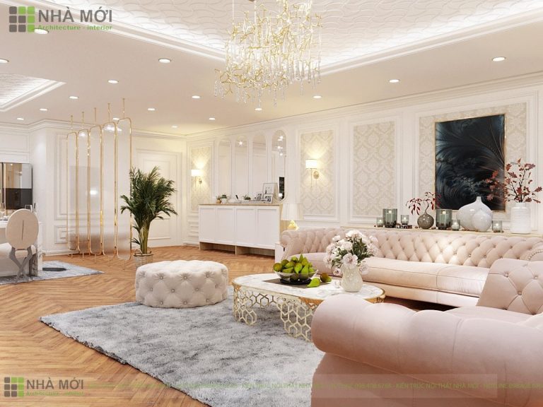 Thiết Kế Nội Thất Căn Hộ Khách Sạn Tân Cổ Điển - Ảnh 7