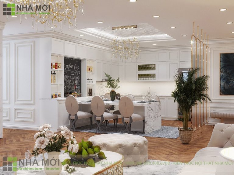 Thiết Kế Nội Thất Căn Hộ Khách Sạn Tân Cổ Điển - Ảnh 6