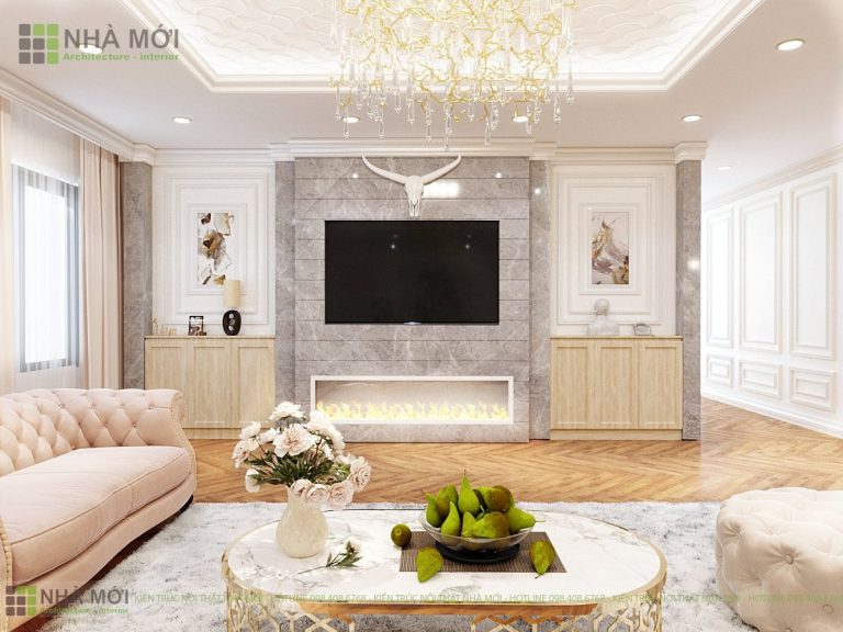Thiết Kế Nội Thất Căn Hộ Khách Sạn Tân Cổ Điển - Ảnh 3