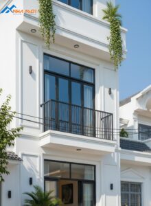 thiết kế nhà liền kề 4 tầng mặt tiền 5-6m