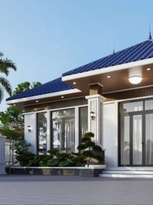 Mẫu Thiết Kế Nhà Cấp 4 Mái Nhật - Ảnh 3