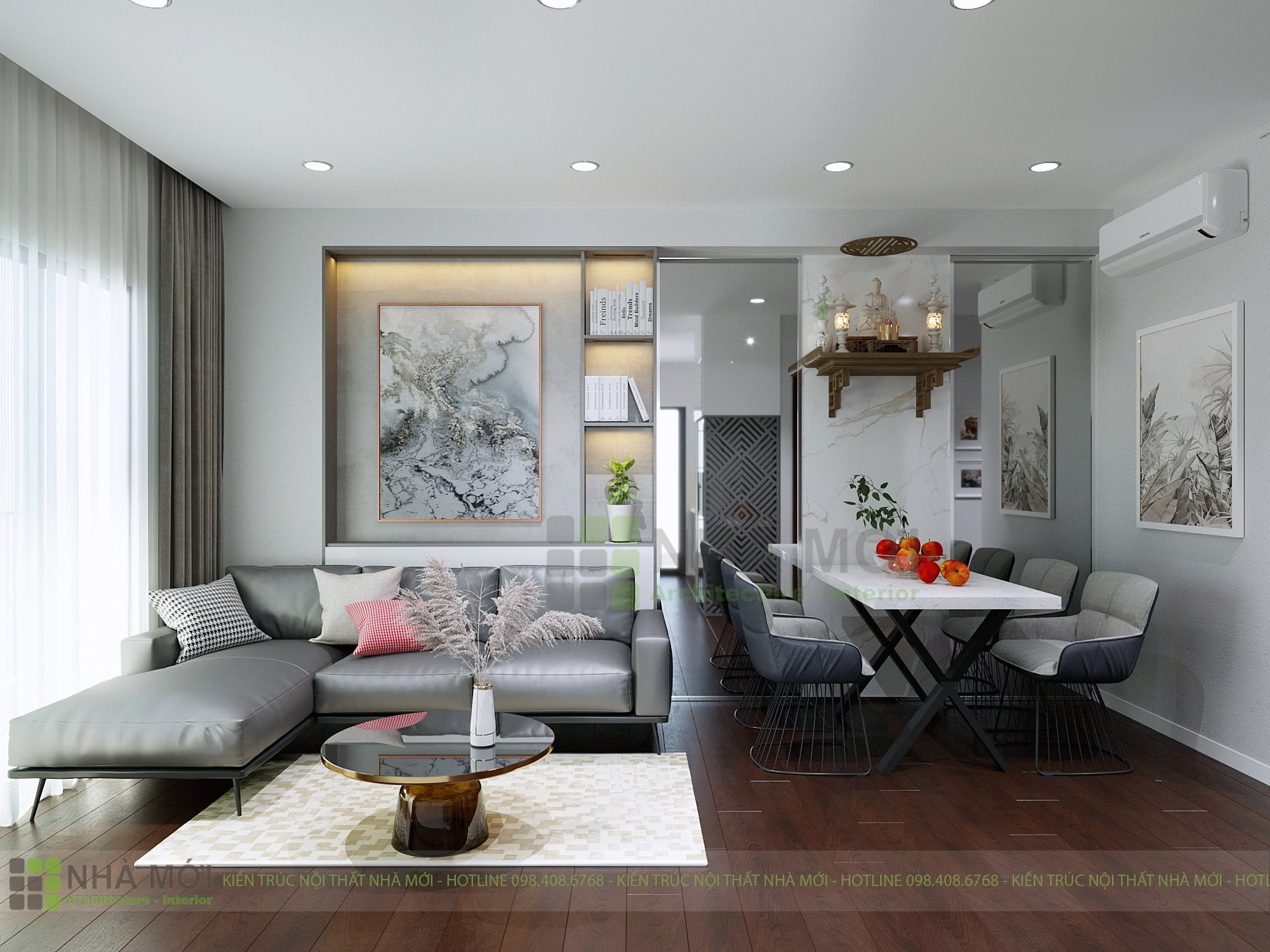 Thiết Kế Nội Thất Căn Hộ Xuân Mai