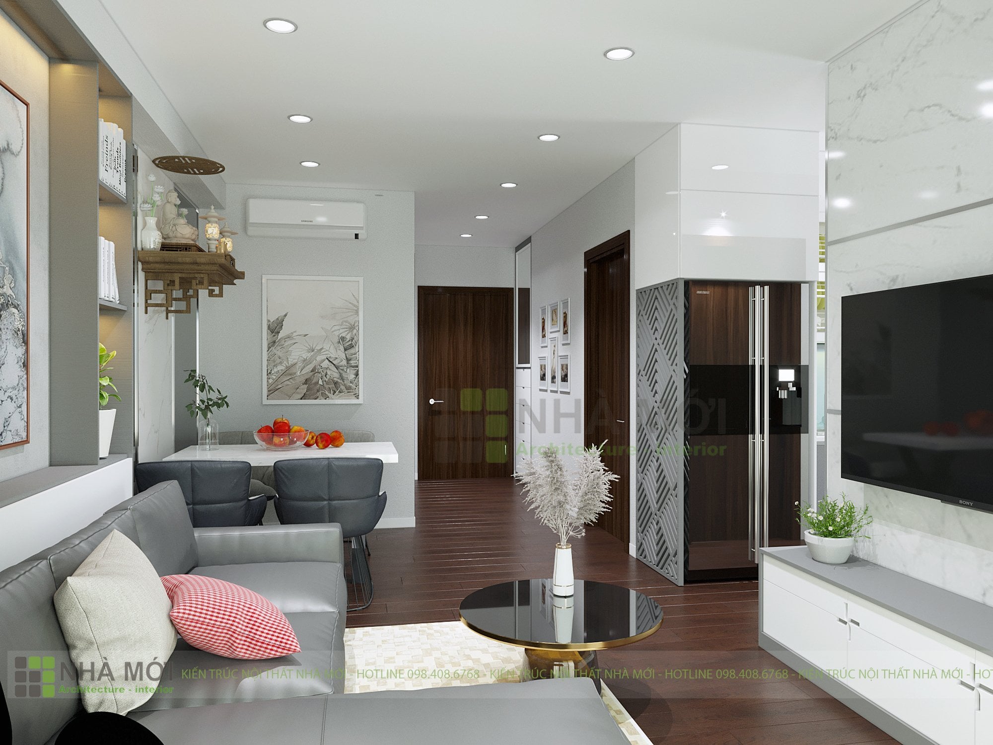 Thiết Kế Nội Thất Chung Cư Xuân Mai