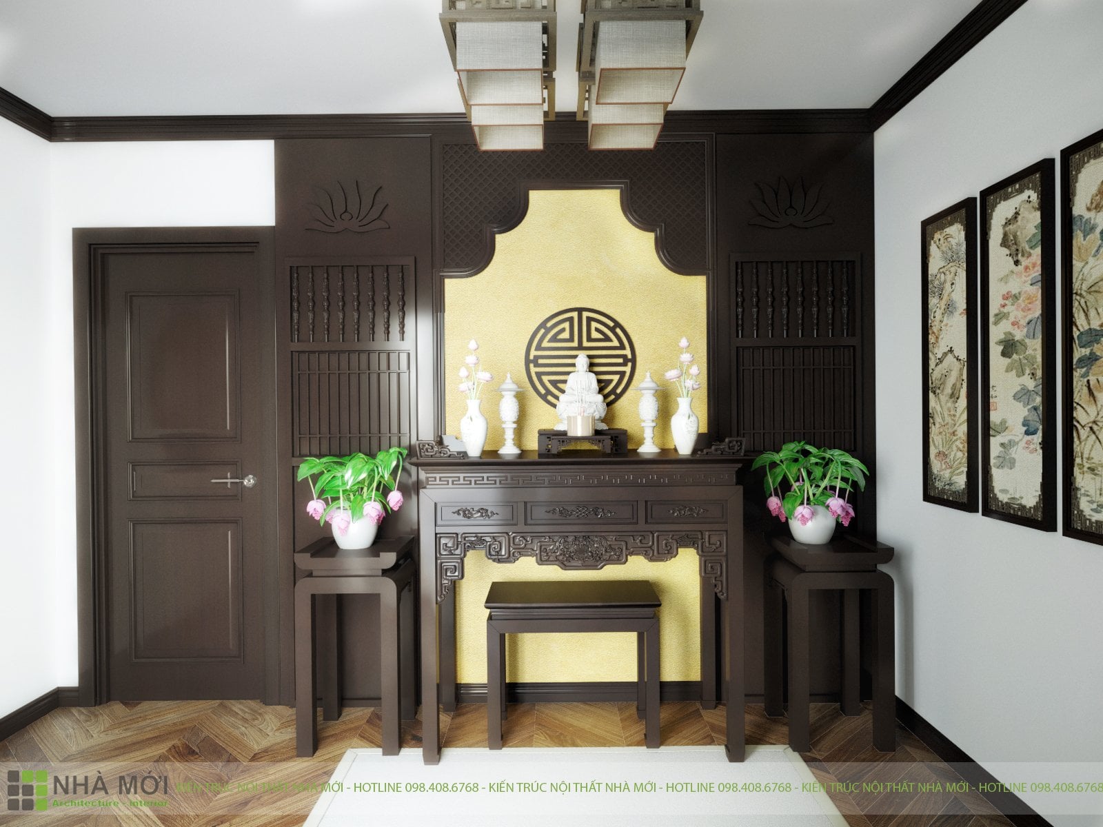 Mẫu Thiết Kế Nội Thất Phòng Thờ - Ảnh 12