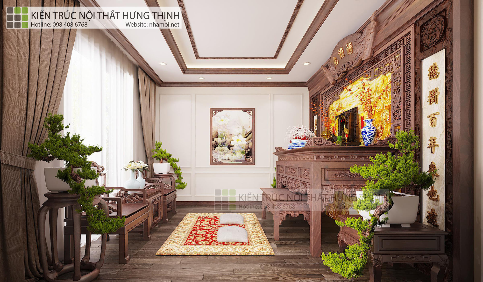 Mẫu Thiết Kế Nội Thất Phòng Thờ - Ảnh 10