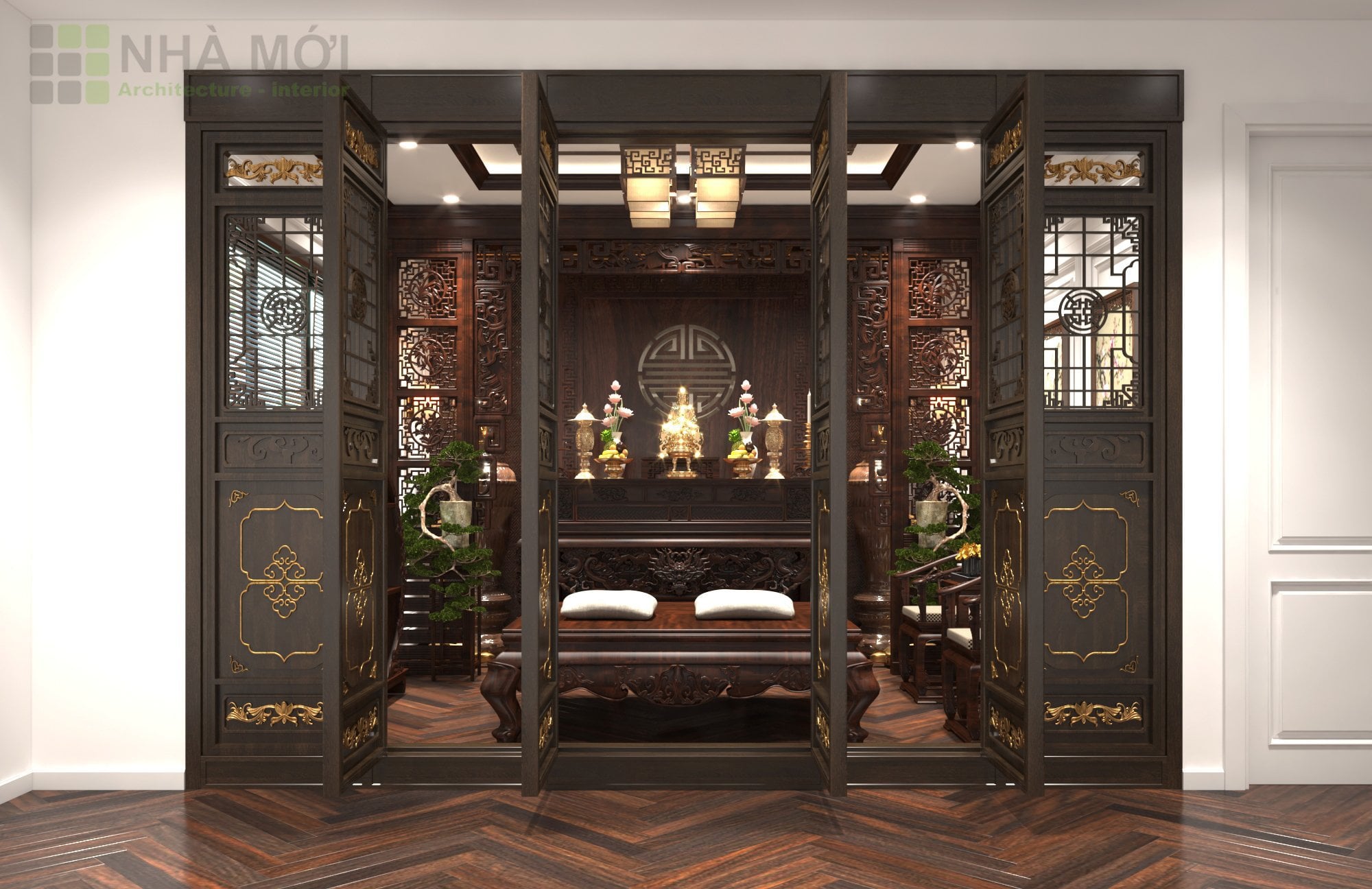 Mẫu Thiết Kế Nội Thất Phòng Thờ - Ảnh 6