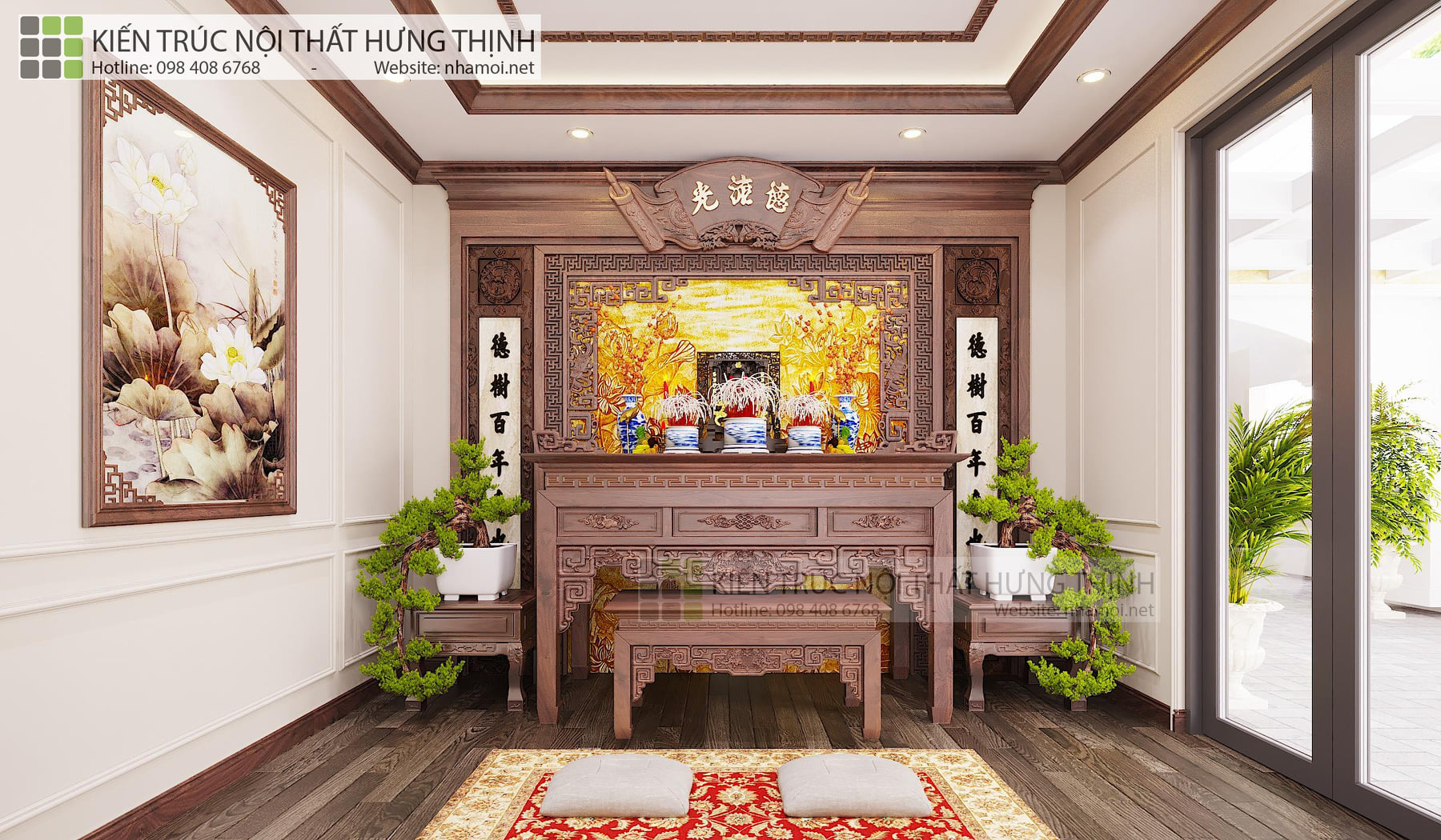 Mẫu Thiết Kế Nội Thất Phòng Thờ - Ảnh 5