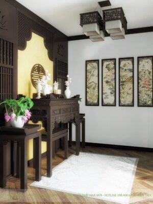 Mẫu Thiết Kế Nội Thất Phòng Thờ - Ảnh 4