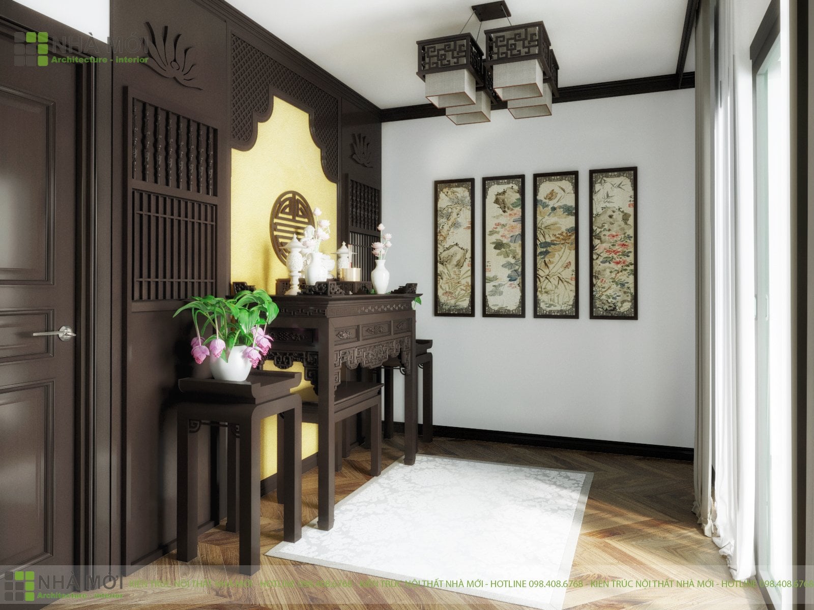 Mẫu Thiết Kế Nội Thất Phòng Thờ - Ảnh 4
