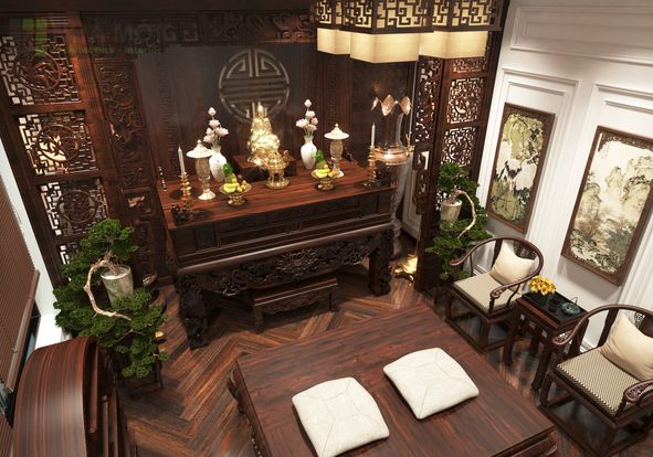Mẫu Thiết Kế Nội Thất Phòng Thờ - Ảnh 3