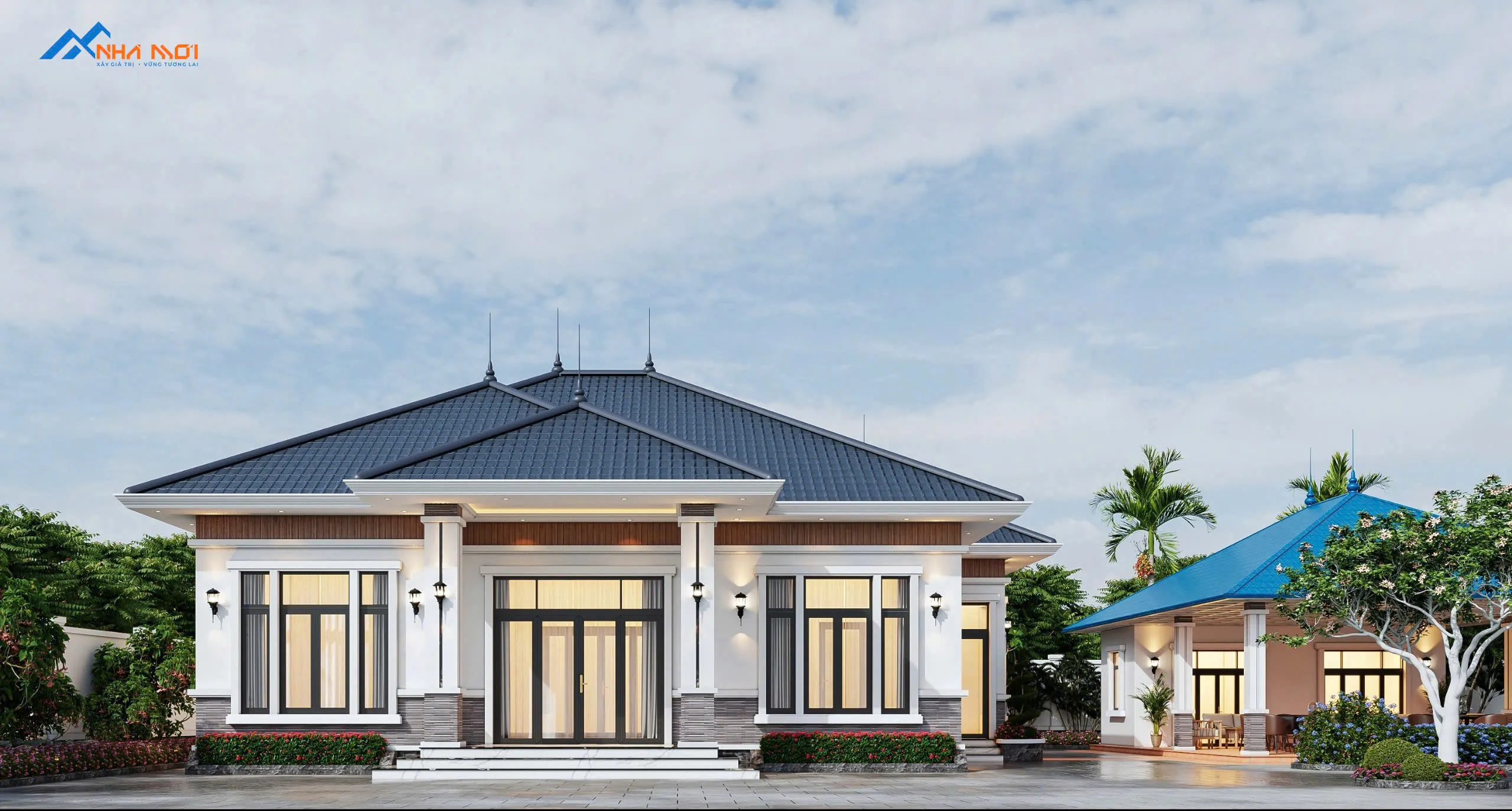 Nhà vườn mái nhật 1 tầng 150m2 - CĐT Anh Minh - Nga An, Nga Sơn, Thanh Hóa - Ảnh 9