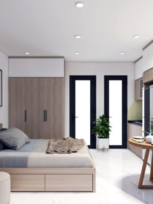 Mẫu Thiết Kế Và Thi Công Kiến Trúc, Nội Thất Căn Trung Cư Mini Tại Quan Nhân