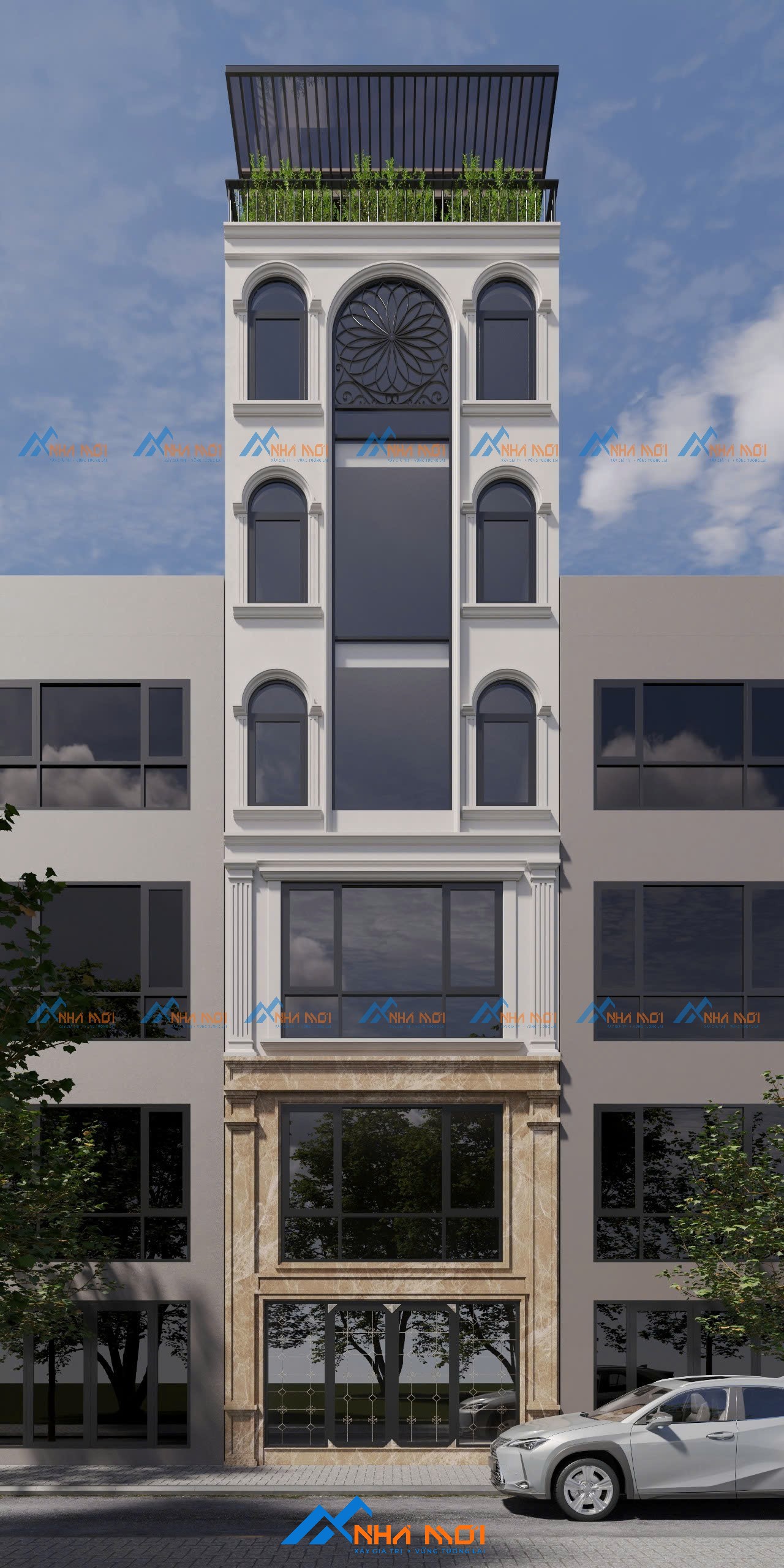 Nhà 5 tầng 1 tum tại Vĩnh Tuy | Thiết kế & xây trọn gói 70m² - Ảnh 2
