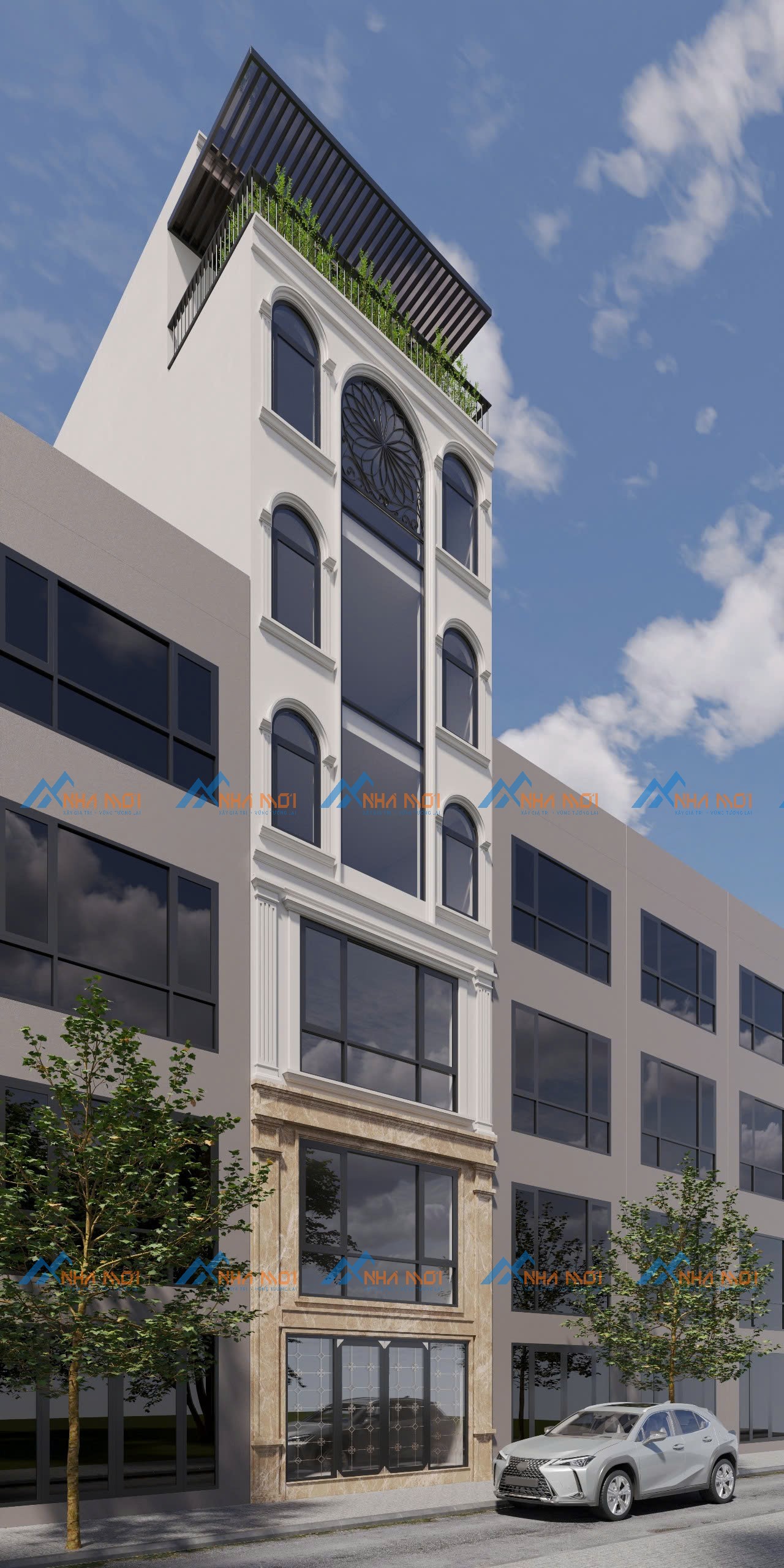 Nhà 5 tầng 1 tum tại Vĩnh Tuy | Thiết kế & xây trọn gói 70m² - Ảnh 3