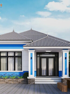 Alternative view of Thiết kế và thi công Nhà 1 tầng mái nhật 100m2 Tại Hải Dương | Dịch Vụ Xây Nhà Trọn Gói Chuyên Nghiệp