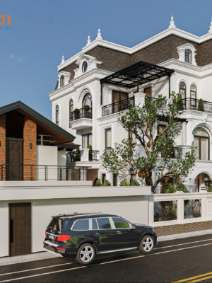 Villa Bảo Yến - Biệt thự 4 tầng 2 mặt tiền 200m2 Đông Anh - Hà Nội