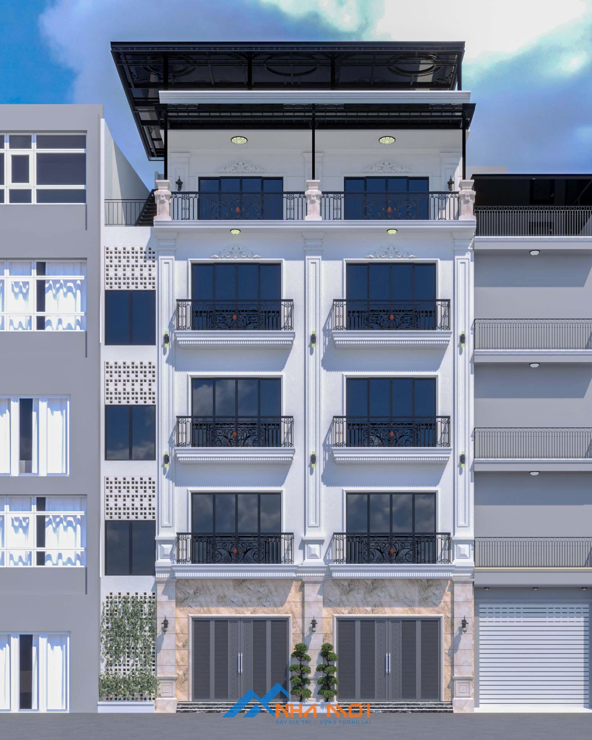 Mẫu Nhà ở cho thuê 18 phòng 5 tầng 1 tum tại Lĩnh Nam - Ảnh 2