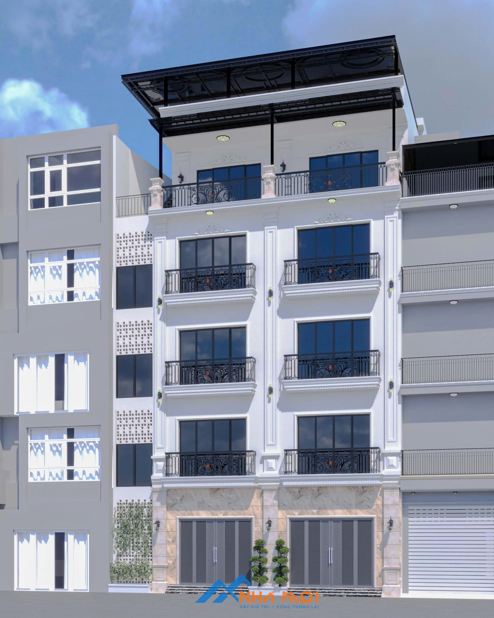Mẫu Nhà ở cho thuê 18 phòng 5 tầng 1 tum tại Lĩnh Nam - Ảnh 3