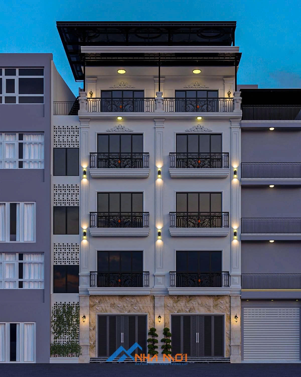 Mẫu Nhà ở cho thuê 18 phòng 5 tầng 1 tum tại Lĩnh Nam - Ảnh 5