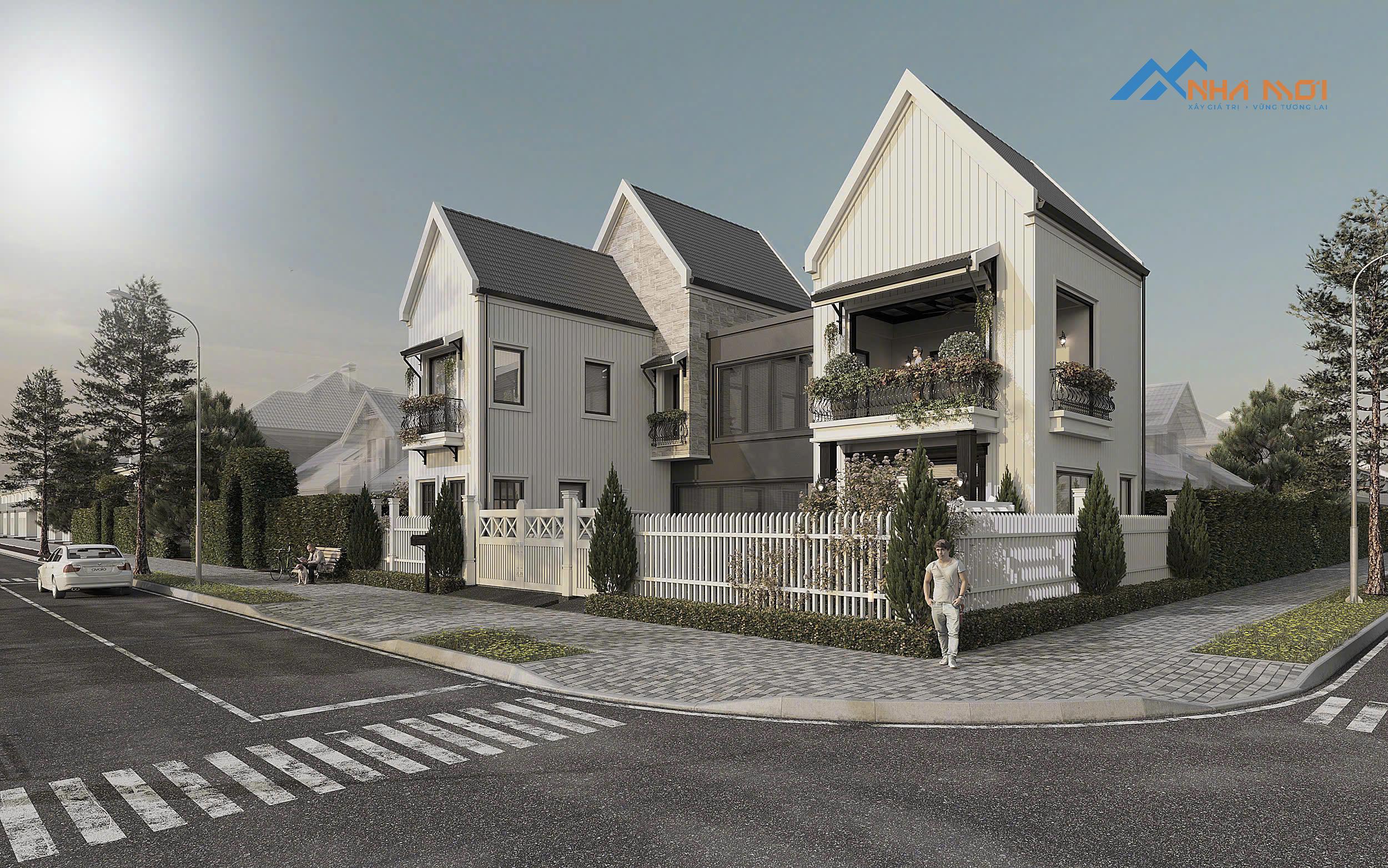 Nhà 2 tầng phong cách Bắc Âu hiện đại Nhà 2 tầng phong cách Bắc Âu hiện đại