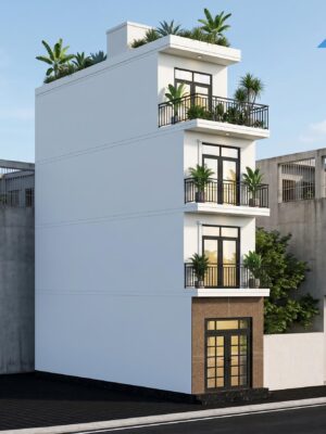 [Đang thi công] Nhà Phố 30m2 3 Tầng 1 Tum Tại Nguyễn Hoàng
